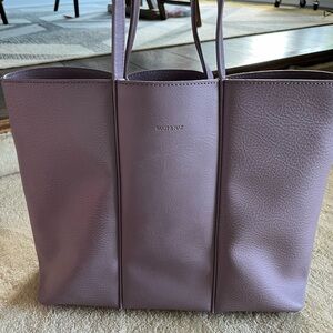 MATT & NAT Vegan Purity Tote Bag Purse Purple Lilac with Insert